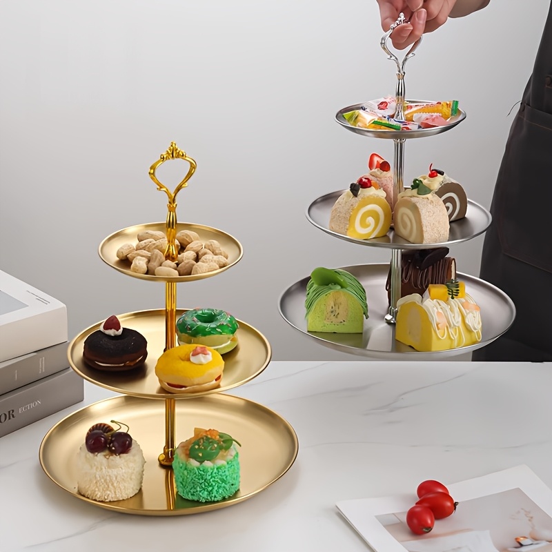 Obstteller Kuchenständer Tablett Snack Schale Party Süßigkeiten Teller * für Weihnachten und Neujahr * Partyzubehör
