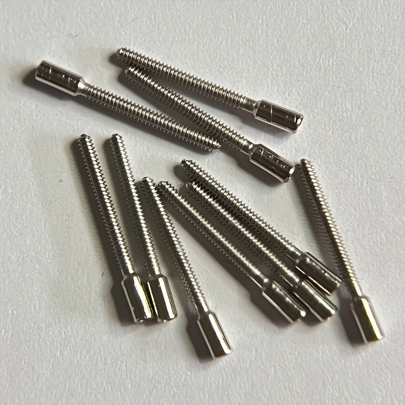 10 vnt. 0,9 mm x 0,9 mm laikrodžio mechanizmo rankenėlės jungties vamzdelių