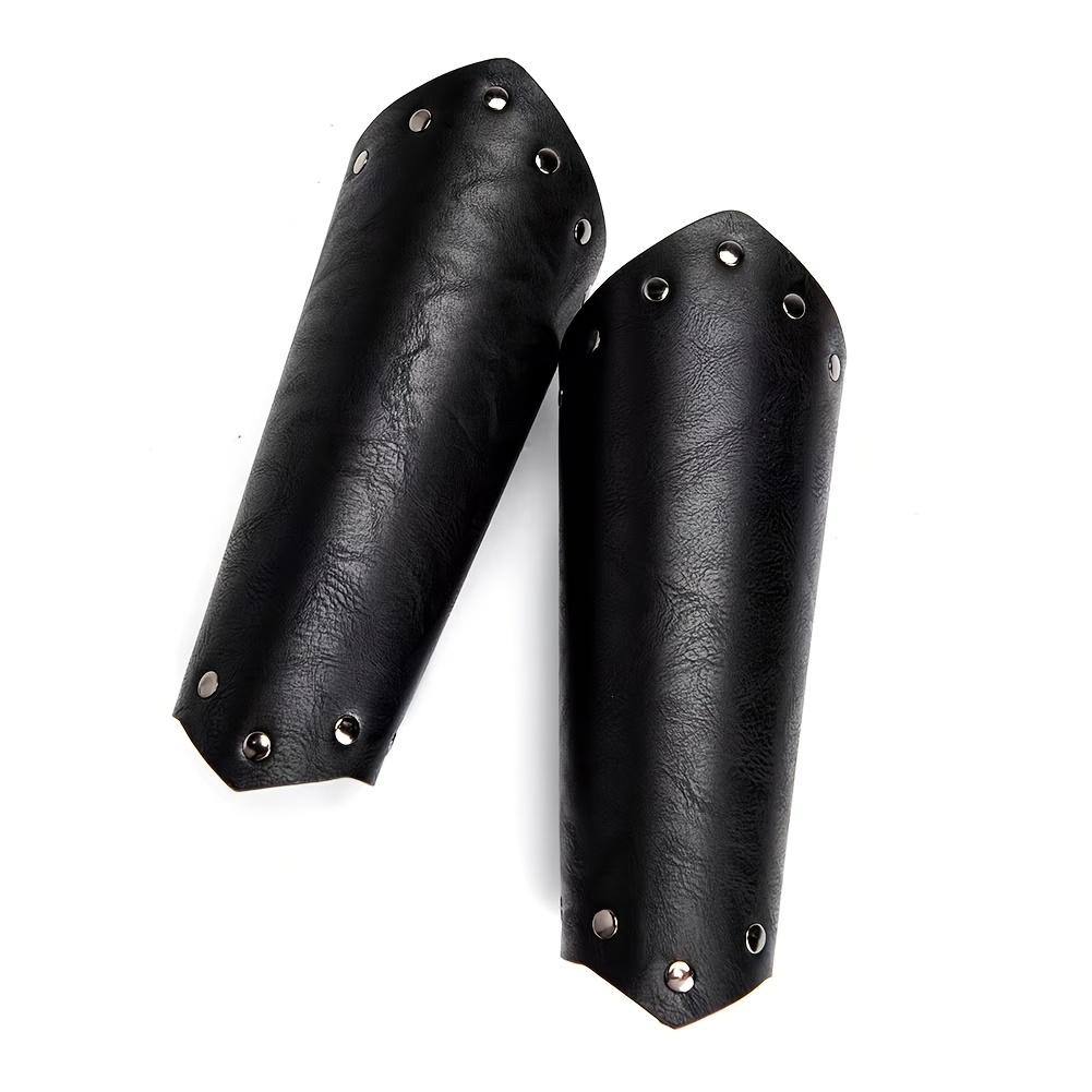 TEMU Protège-bras Viking en PU, de médiévales, brassard, protège-poignets, accessoires de costume pour cosplay et Halloween