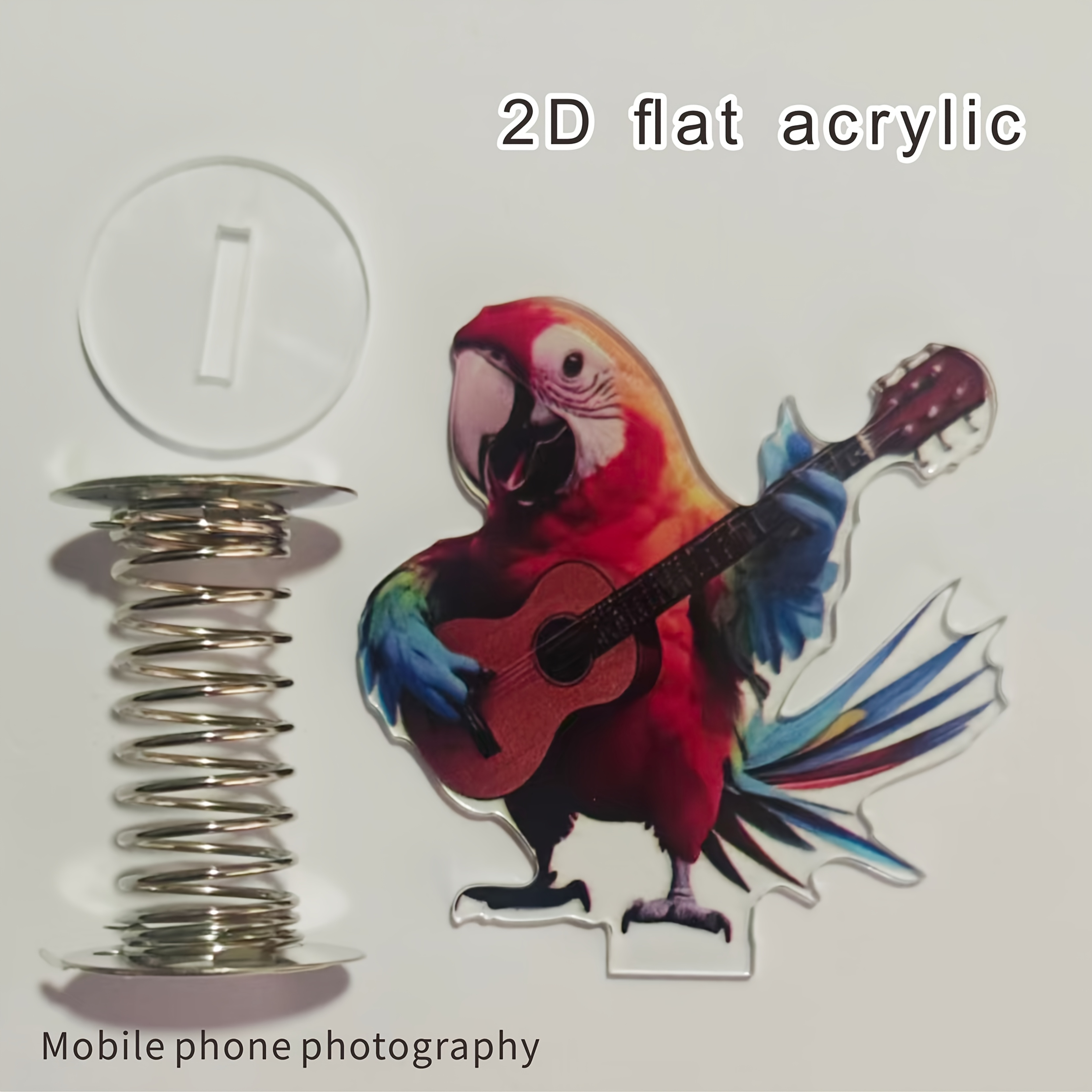 TEMU Adorno de para coche de 2D tocando la guitarra, decoración para bicicleta, adorno de escritorio