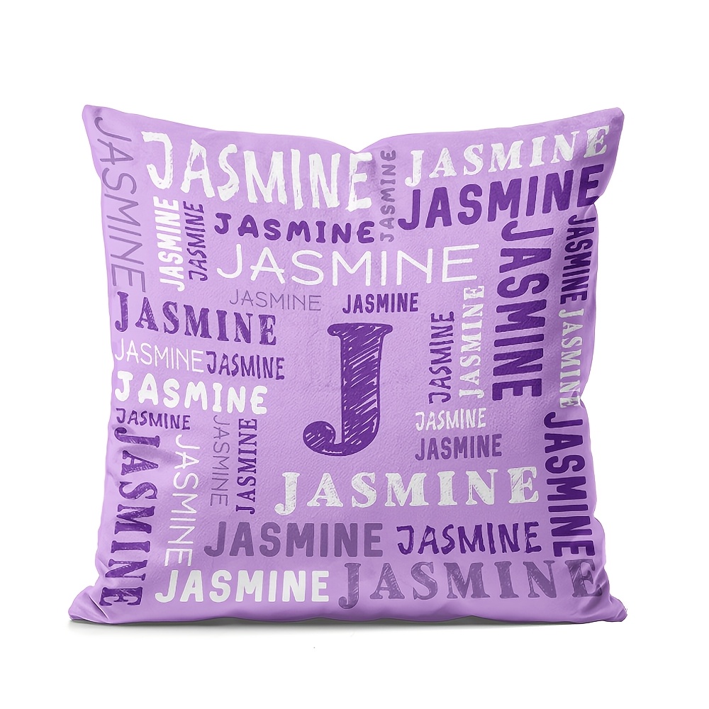 TEMU 1pc Custom Name Pillowcase, Soft And Warm Short Plush, Lightweight And Suitable For Sofa, Bed, Travel, Camping, Living Room, Office Chair -