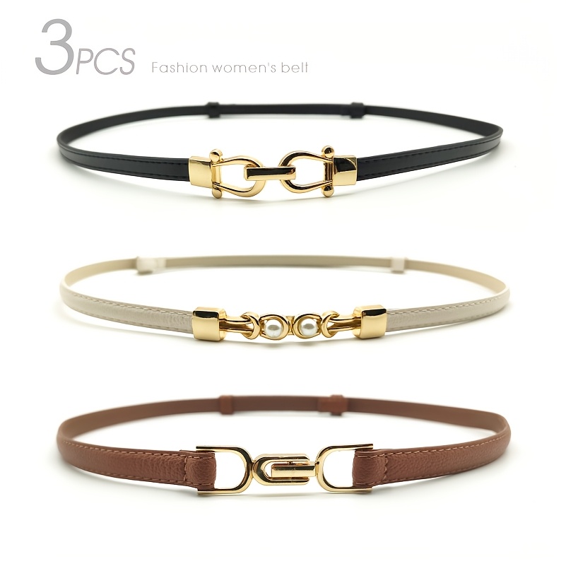 3pcs womens fashion belts casual adjustable Temu Kuwait