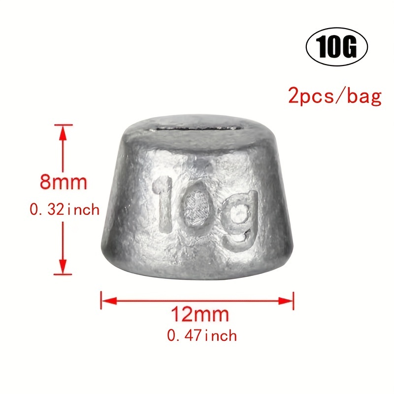 2pcs/bag Lead Weights 5g7g10g15g20g Sea Fishing Fishing Gear Accessories