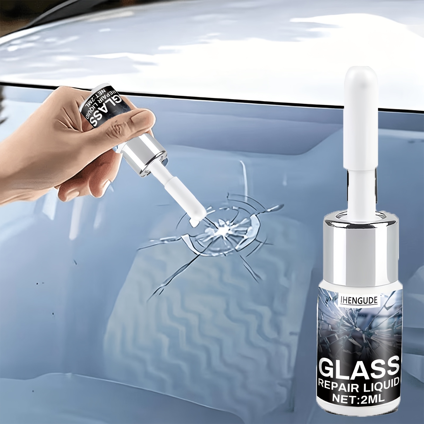 Professional Crack – Durable Abs Tool Kit With Fast-drying Nano Filler, A Convenient To Fix Windshield And Restore Clear Visibility