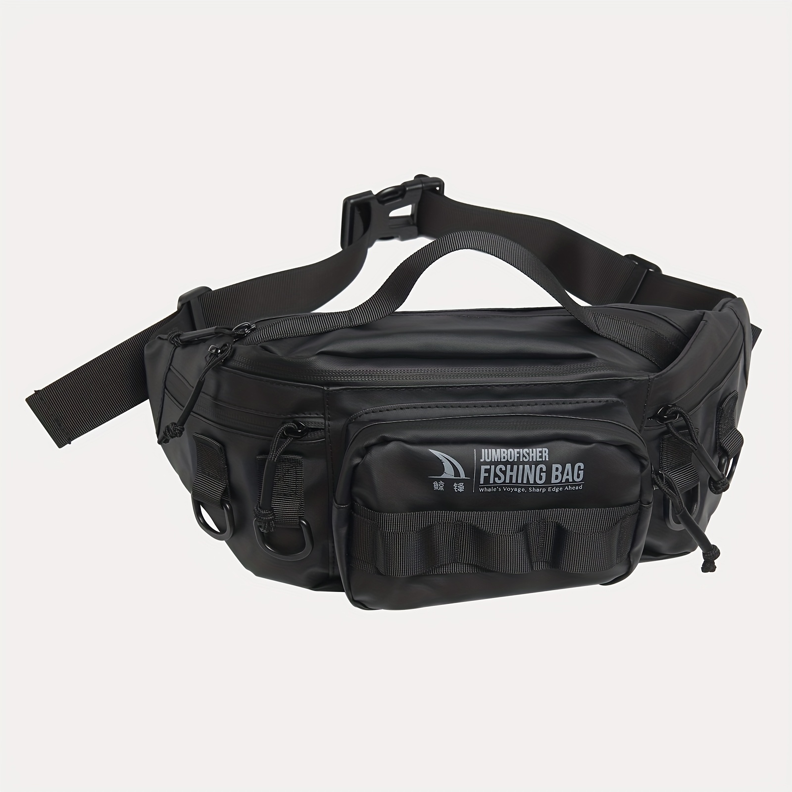 TEMU Haut Ton Wear-resistant Multi-functional Outdoor Lure Fashion Waist Bag, Compact Size With Large Capacity Design, Features A Zipper Compartment,