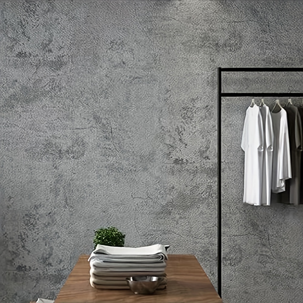Image of Cement Crack Light Gray Self-adhesive Wallpaper, Soft Light Gray Cement Texture, And Fashion To . Peel And Stick, Durable, Suitable For Walls, Countertops, And Furniture, Self-adhesive And Removable
