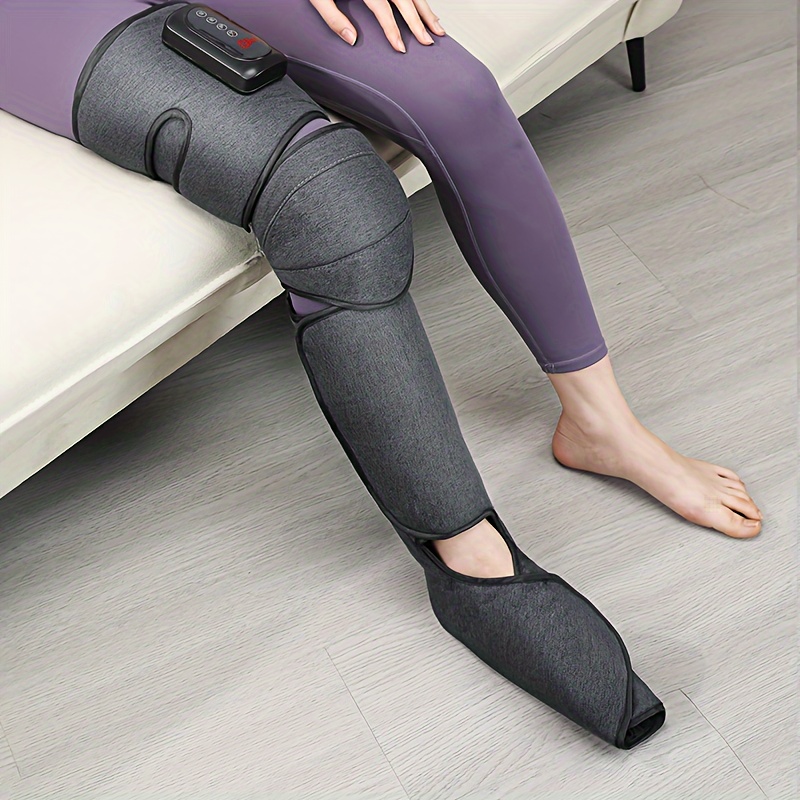 

3-in-1 Leg Massager With Knee Pad, Rechargeable Compression, Heating, Lcd Control Panel - Portable Travel-ready Massage Device, Gifts For Women Men Family Father's Day Gift