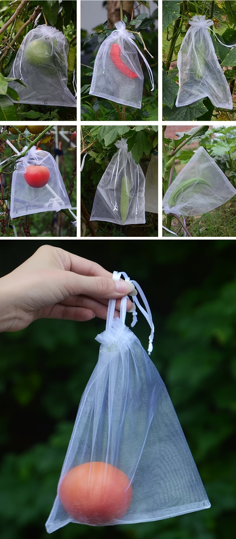 Fruit Bag Anti Bird Mesh Bag Insect Proof Bag Fruit Tree Fig Grape ...