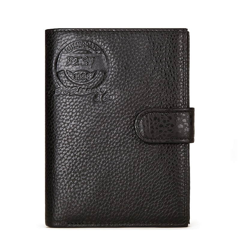 Humerpaul Genuine Leather Men's Travel & Casual Id Holder, Top-grain Cowhide Large Capacity Passport Holder, Multi-functional, Christmas Gift