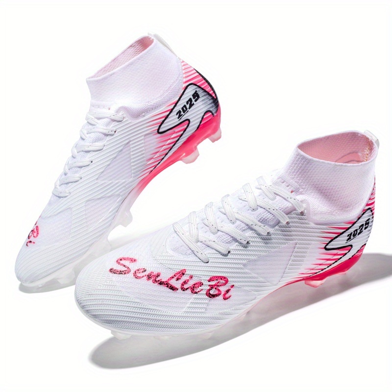 Zapatillas de fútbol de alto diseño y tacos altos, adecuadas para cualquier edad. Diseñadas específicamente para entrenamiento, con suela antideslizante y resistente al desgaste