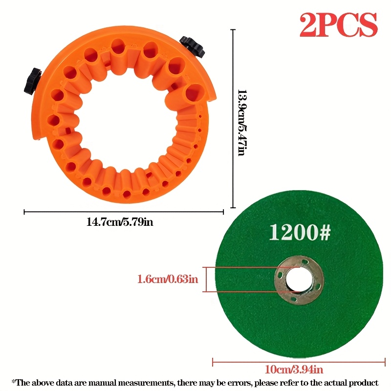 E-shop 2-teiliges Set Multifunktionaler Bohrer-Schärfer, ausgestattet mit einer 4-Zoll-Harz-Schleifscheibe, geeignet für 2-13mm Bohrer, erneuert alte