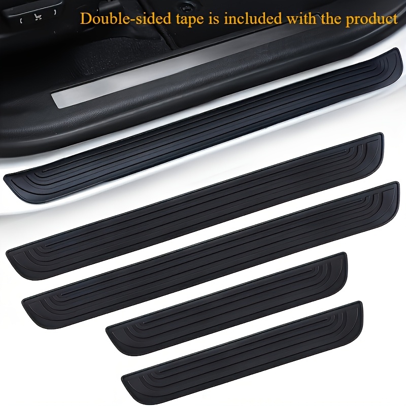 Flexible 4pcs Pvc Scratch Resistant Automotive Door Entrance Guard Kit - Anti-slip Slide Protector For All Vehicles - Safety And Style