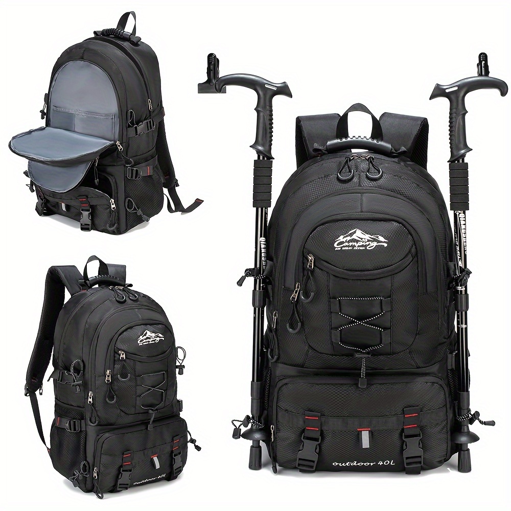 Image of 1 Set Of Casual Travel Backpacks, Large Capacity 19-inch (height About 50cm) Laptop Backpacks, School Bags For Middle School Students, Outdoor Mountaineering And Camping Backpacks