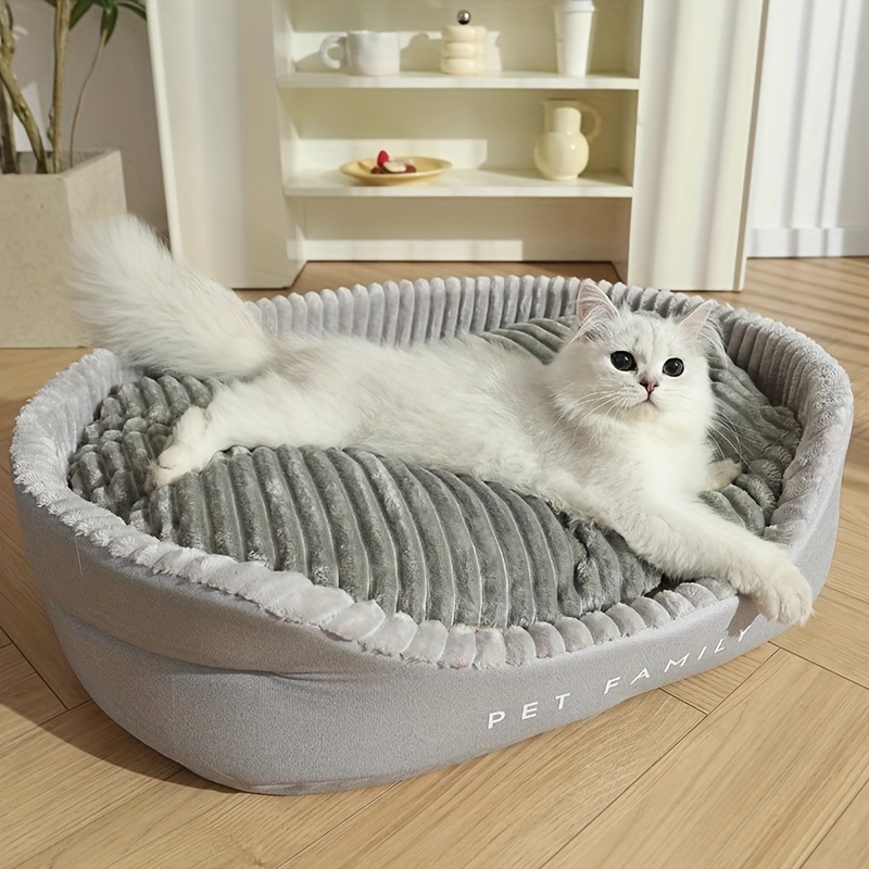 ultra soft luxurious dog bed kennel pet beds plush bite resistant dirt proof use machine washable perfect living room with details 8