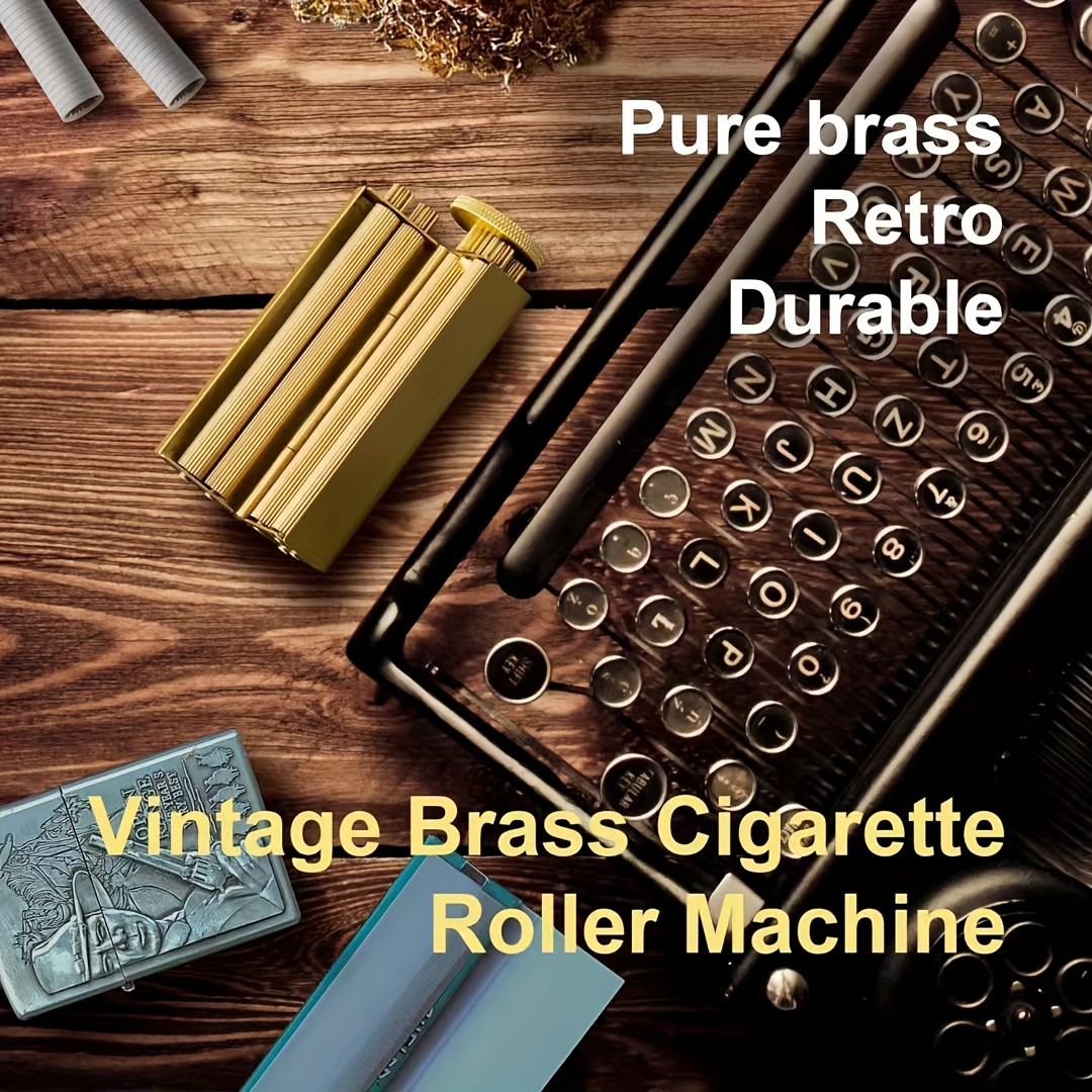 brass cigarette rolling machine vintage square cigarette rolling machine mens pure copper
