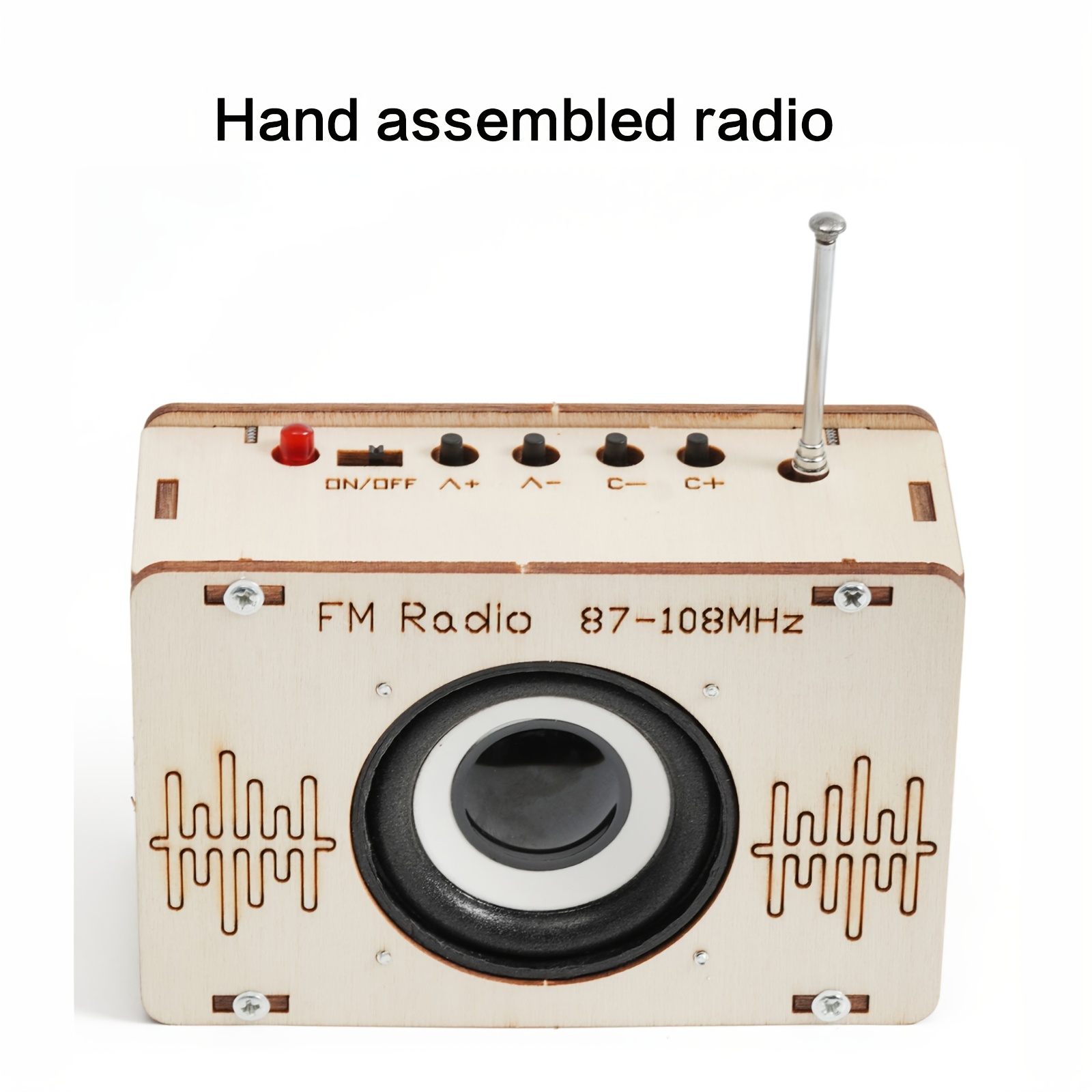 

Diy Wooden Fm Radio Kit, Handcrafted Plywood Diy Radio Set, 87-108mhz Am/fm Band Radio Building Kit