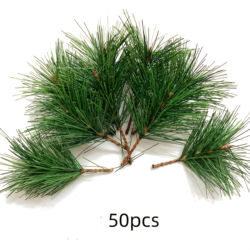 TEMU 50pcs Realistic Artificial Branches - 2.75-inch Small Twigs And Stems, Suitable For Holiday Christmas Wreaths, Festive Decorations, And Floral