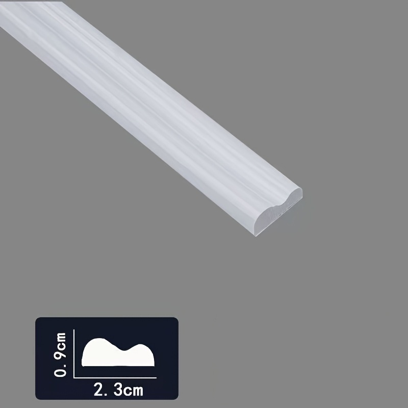 TEMU Moldura de pared flexible autoadhesiva, de esquina y tira de envoltura sin taladrar, línea de embellecimiento para pared de de , techo y de