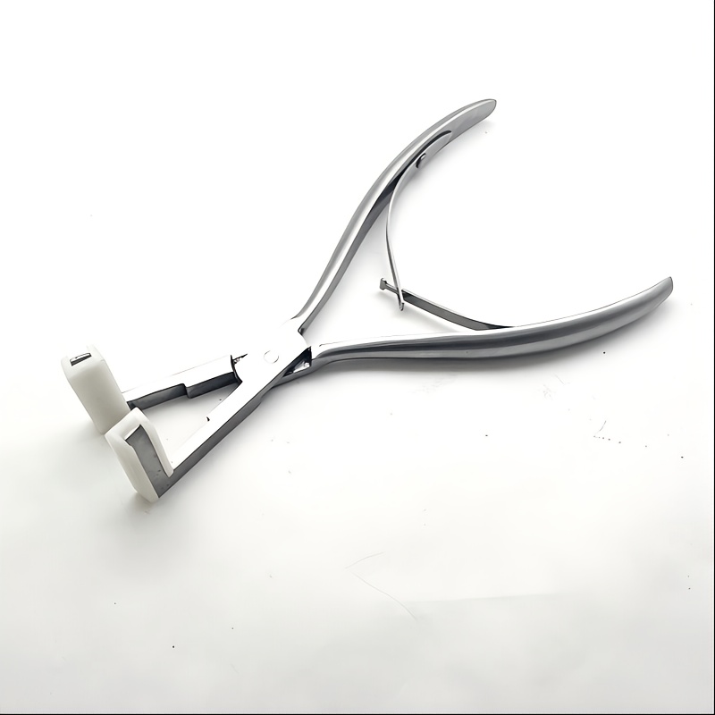 TEMU Pinza multifunzionale antiscivolo per extension in acciaio inossidabile con pellicola, pinza per giunture di capelli a sette