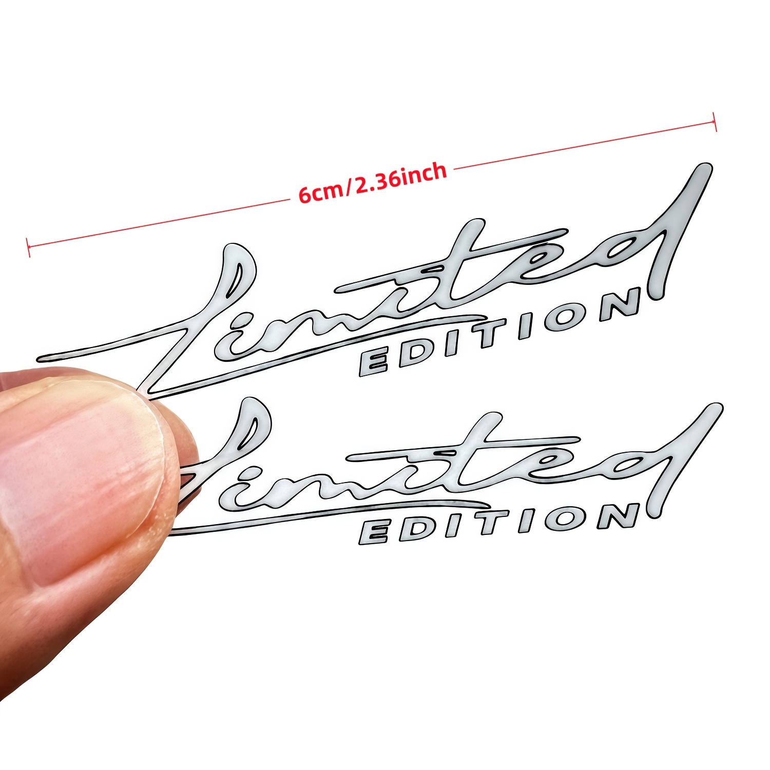 2pcs Edition Sticker - Suitable For Cars, Trucks, Motorcycles, Laptops, Suitcases, Bumpers, Windows And Table Glass