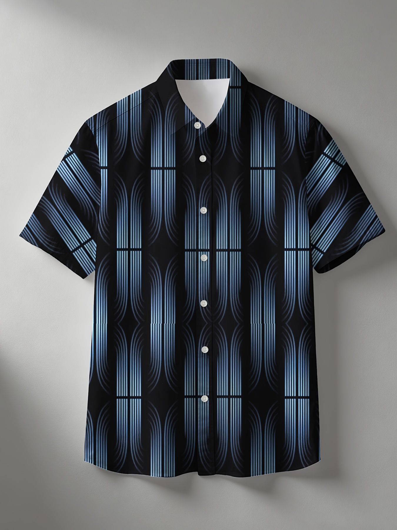 2024 New Summer Men'S Short-Sleeve Hawaiian Shirt, Featuring Comfortable, Breathable Fabric with a Cool Feel, Digital Print, 3D Fashion, And a Fully Print Casual Style