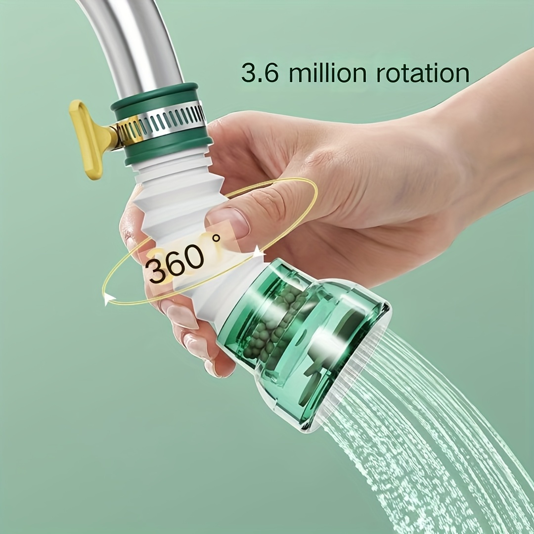 3pcs universal rotating kitchen faucet extender 360 degree splash proof flow restrictor kitchen and bathroom additions
