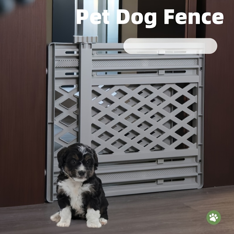 adjustable pet gate doorways indoor safety fence small pets Temu