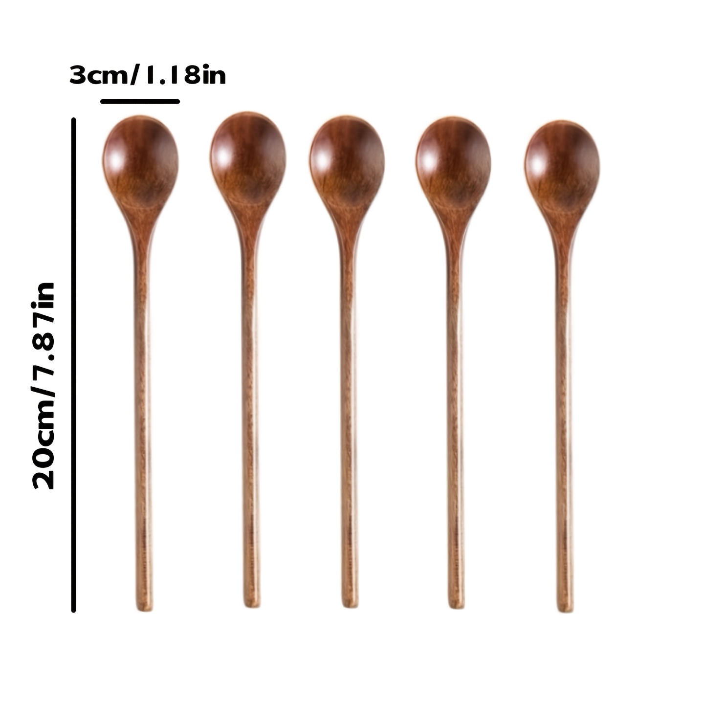 set 5 langen holzkaffee löffeln honigrührstäbchen kleinen