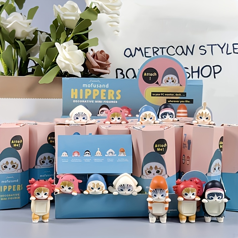 

1pc Surprise Box, Suitable For Office Decoration, Home Decoration, Mini Decorative Doll, Cute Cat Design, Random Combination, Suitable As A Party Gift Or New Year Gift