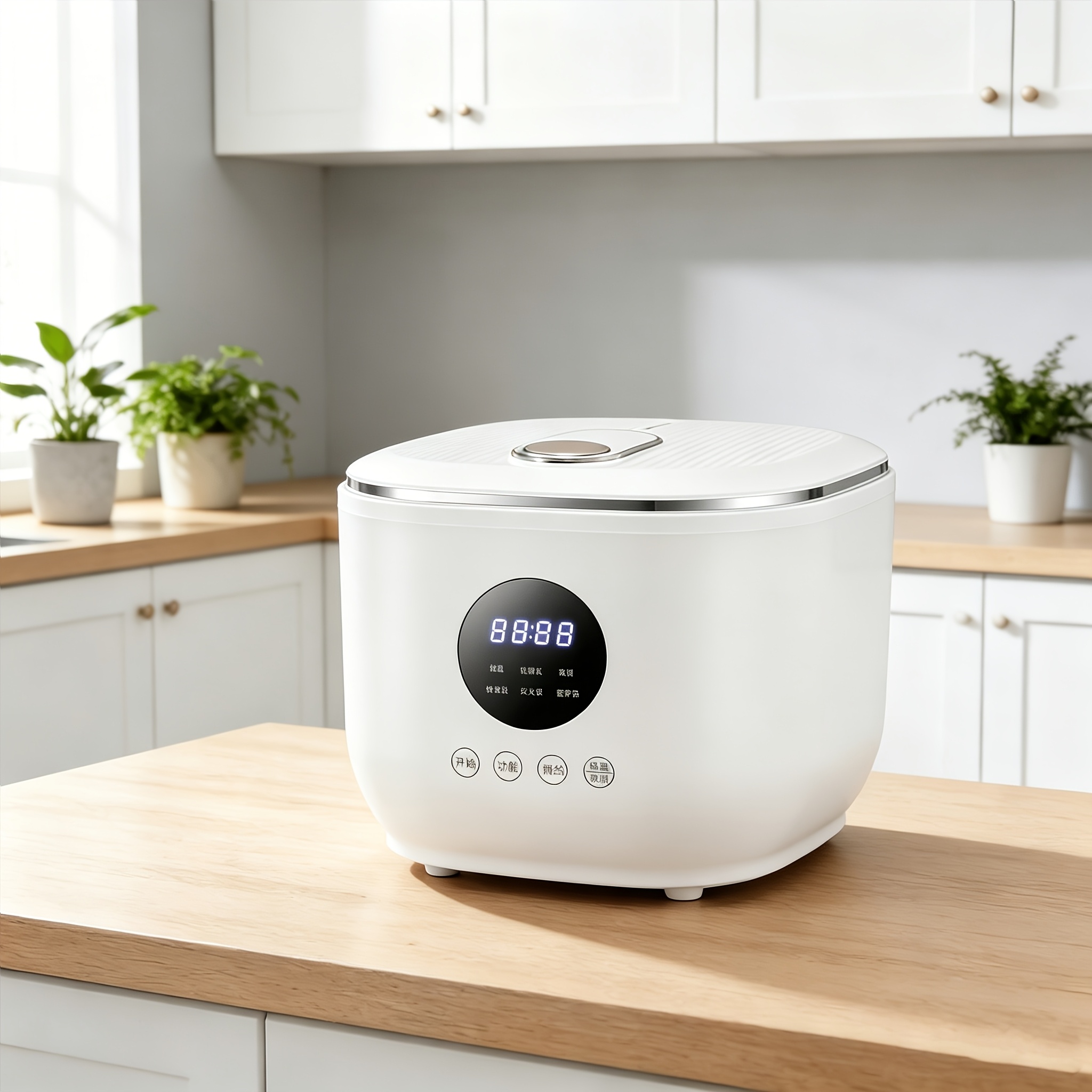 TEMU Yalulu Smart Electric Rice Cooker With Touch Screen & Digital Display, 3l Capacity Suitable For Home, Suitable For Rice, , Soup Maker With 24
