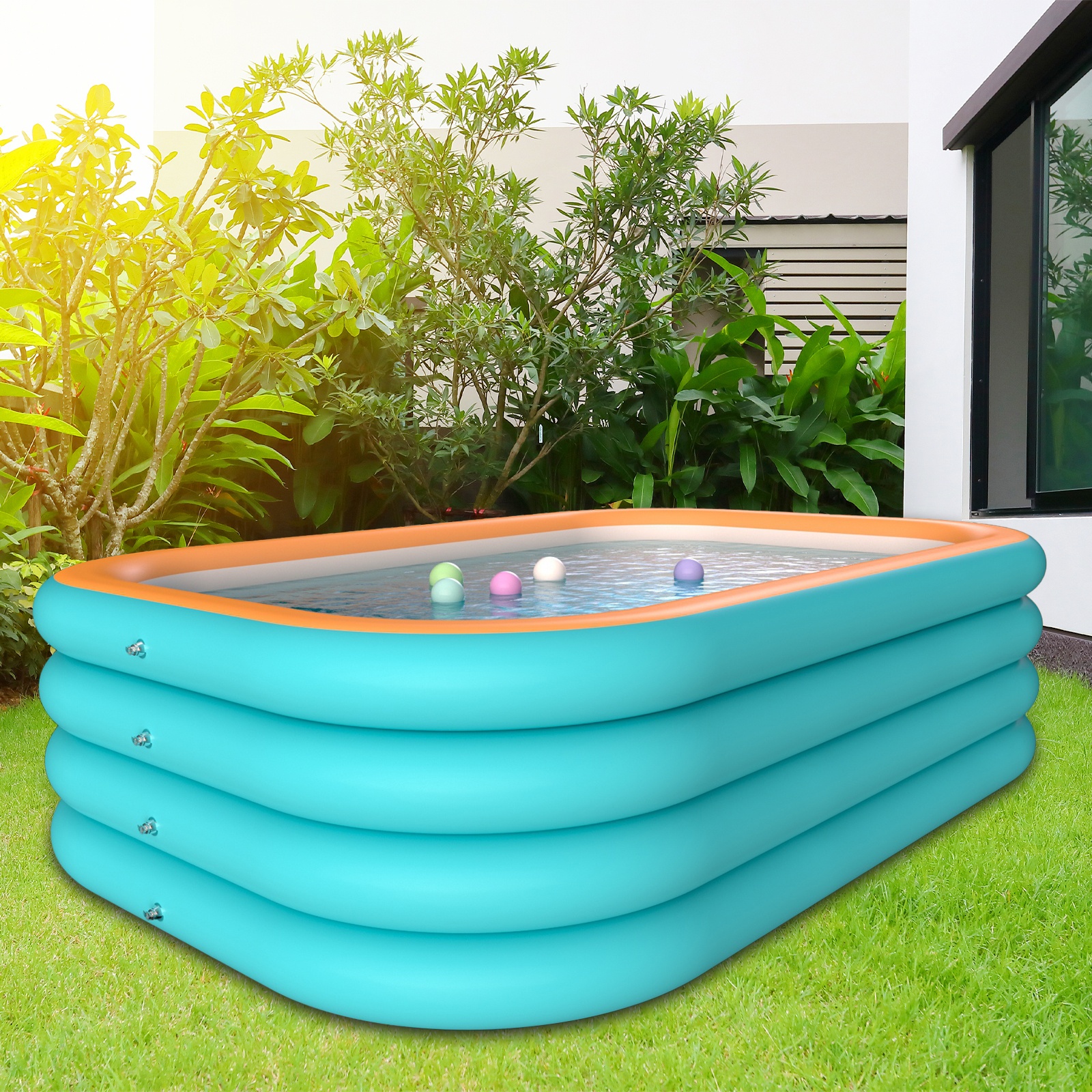 Inflatable Pool VISTOP For Kids Adults Oversized Thickened
