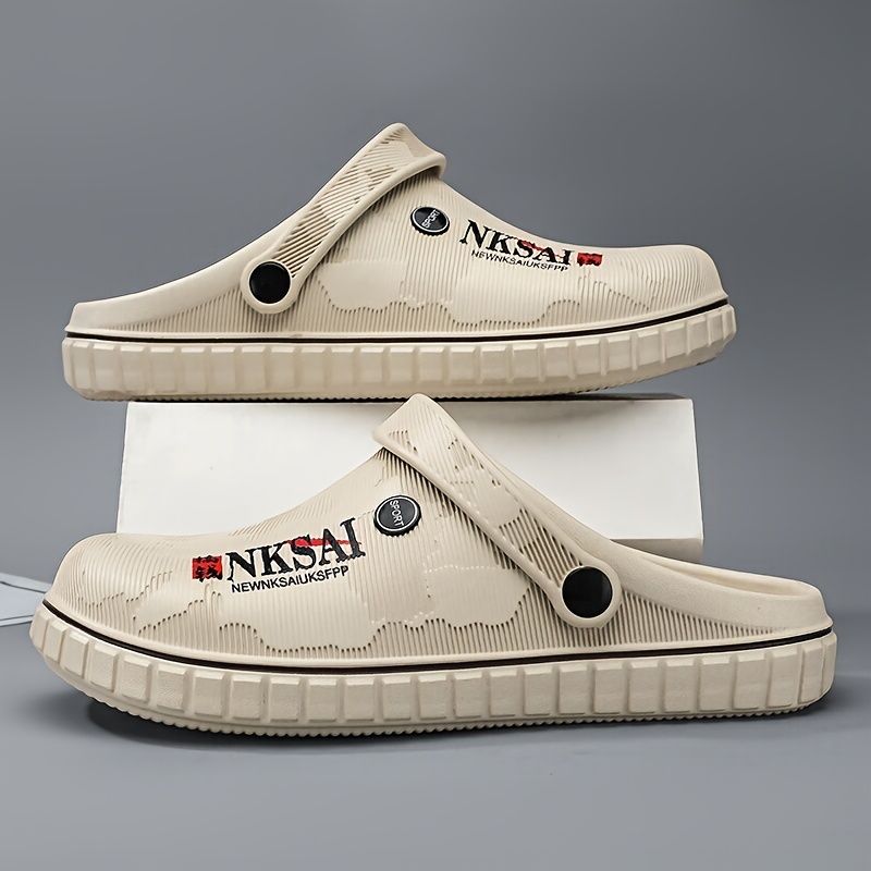 Zapatillas Un Zapato De Madera Zapatillas De Eva Para Hombres