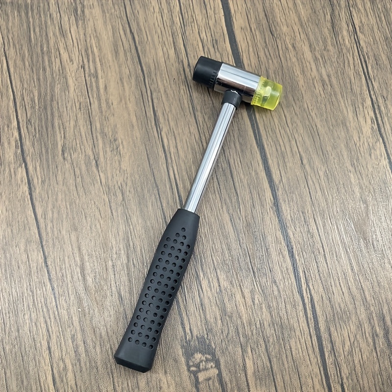 E-shop Gitarren-Qualitätshammer, Zweckmäßiges Gummi-Kopf-Instrumentenwerkzeug, Schwarzer Griff mit Stahlgriff, für Gitarrensaitenwechsel