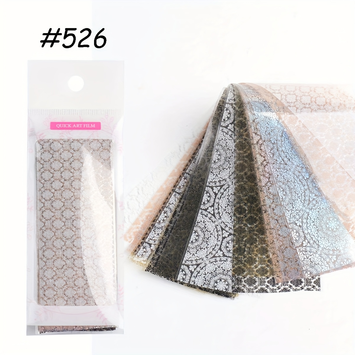 Paisley Print Nail Art Transfer Stickers European Style Pattern Starry Nail Decals Diy Manicure Supplies
