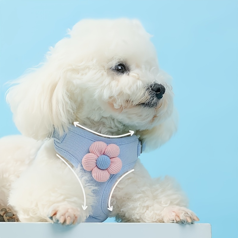 dog harness vest with leash reflective cat harness and leash set for small and medium dog adjustable pet vest escape proof breathable puppy harness details 6