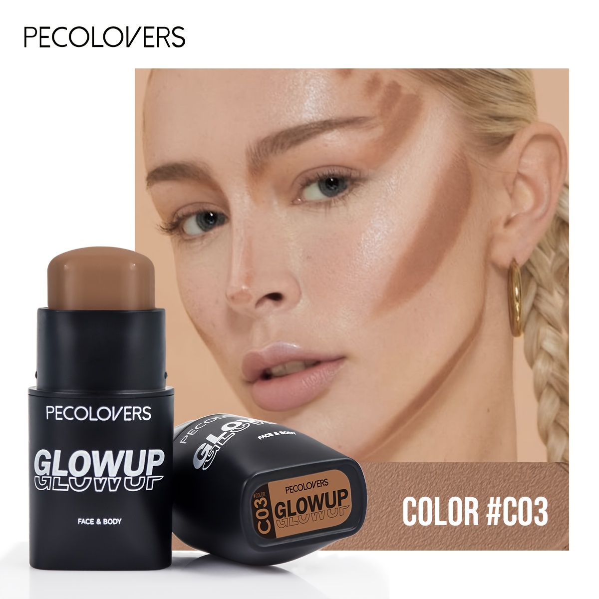 Waterproof Long Lasting Face Bronzer Contour Concealer Foundation Face Corrector Full Cover Pores Dark Circles Contour Stick Face Makeup Primer Pen Cosmetics Multi-use Cosmetic Stick