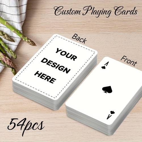 54 personalized poker and with your own designs photos or text bulk orders for parties corporate events birthdays anniversaries and gifts