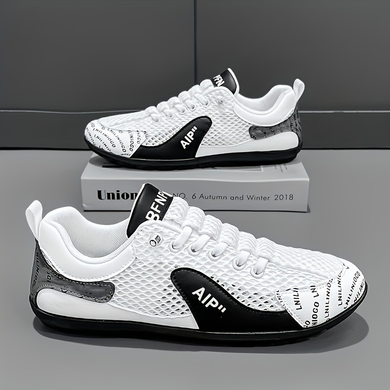 Men's Slip-On Casual Shoes - Breathable Mesh Upper, Non-Slip TPU Sole, Lightweight Sneakers for Gym, Office, Everyday - All-Season Comfort Shoes in Orange/Gray/Black & White - Ideal Gift for Men, Gym Footwear, Sporty Design, Comfortable Insole, Versatile Footwear, Office Professionals, Lowtop Design, Durable Construction, Supportive Footwear