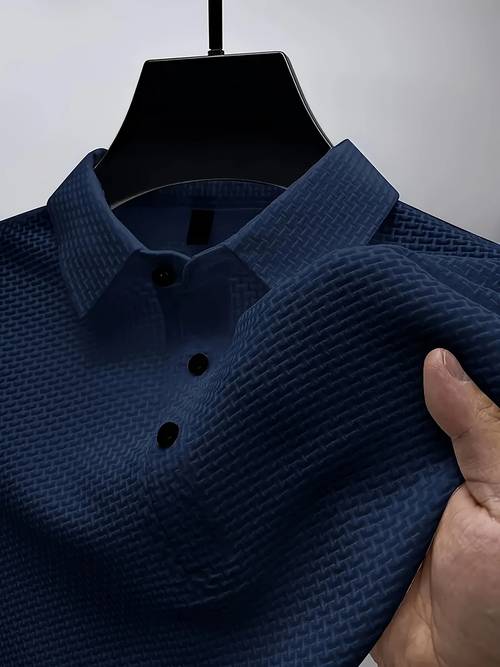 plus size mens classic short sleeve shirt with a half button design a stylish casual and summer plus size