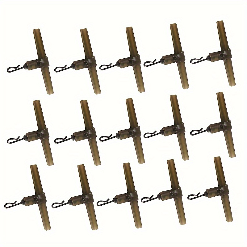 15pcs European Carp Fishing Accessories Set With T-split Knot And Snap Swivel, Small Fishing Tackle For Pond Fishing