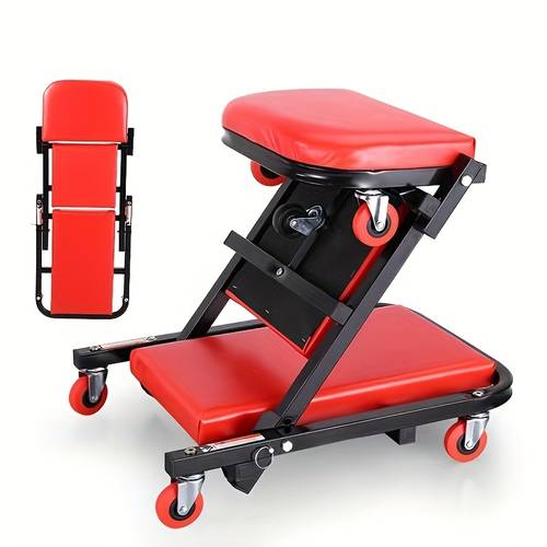 36 inch 2 in 1 z seats 2 in crawler weight capacity chair adjustable roller folding car crawler with 6 2 5 inch wheels for car repair store lying or sitting red valentines day gifts for men husbands