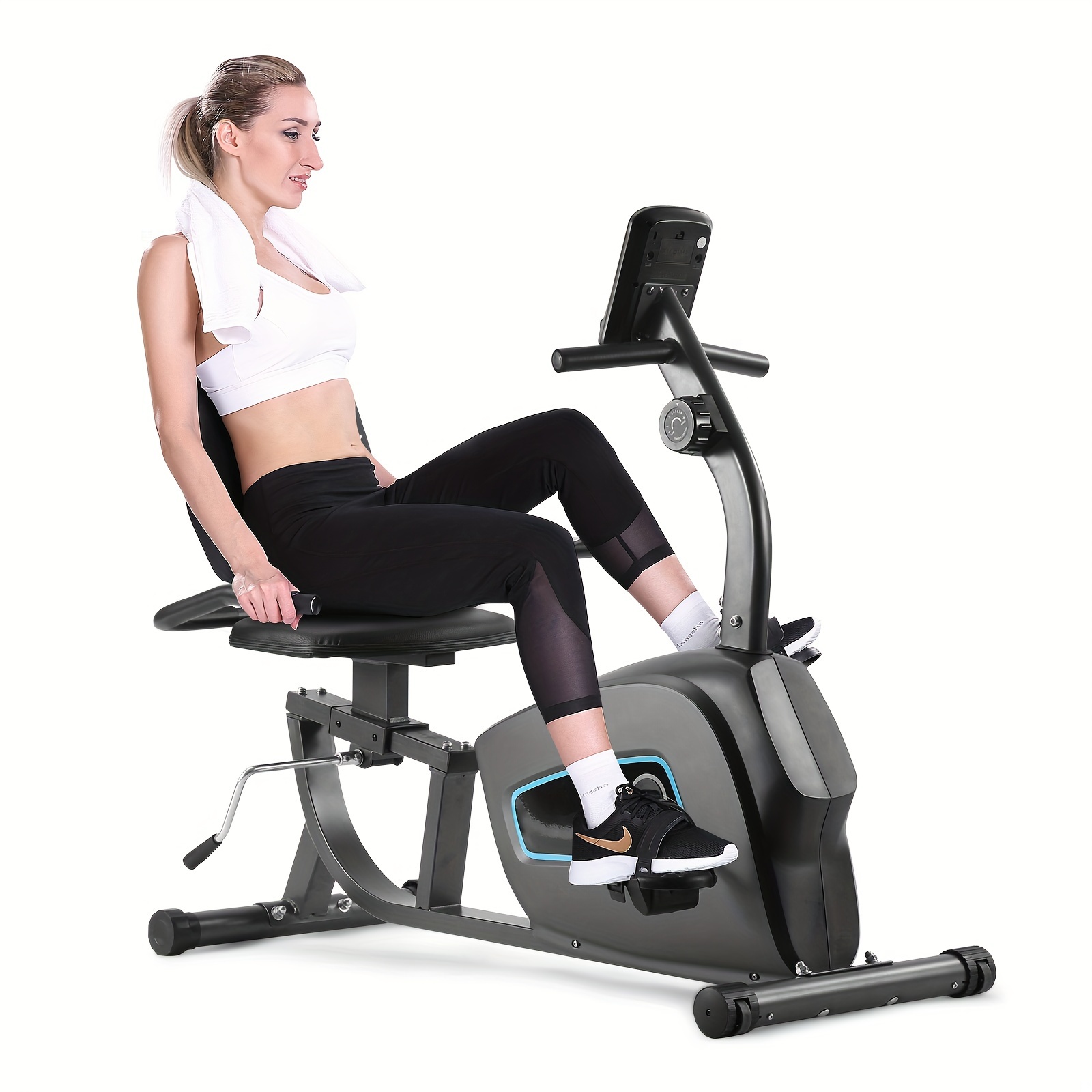 

1pc Indoor Exercise Bike, Fitness Training Bike For Home Use, With Tablet Holder, 8-level Resistance, Adjustable Seat