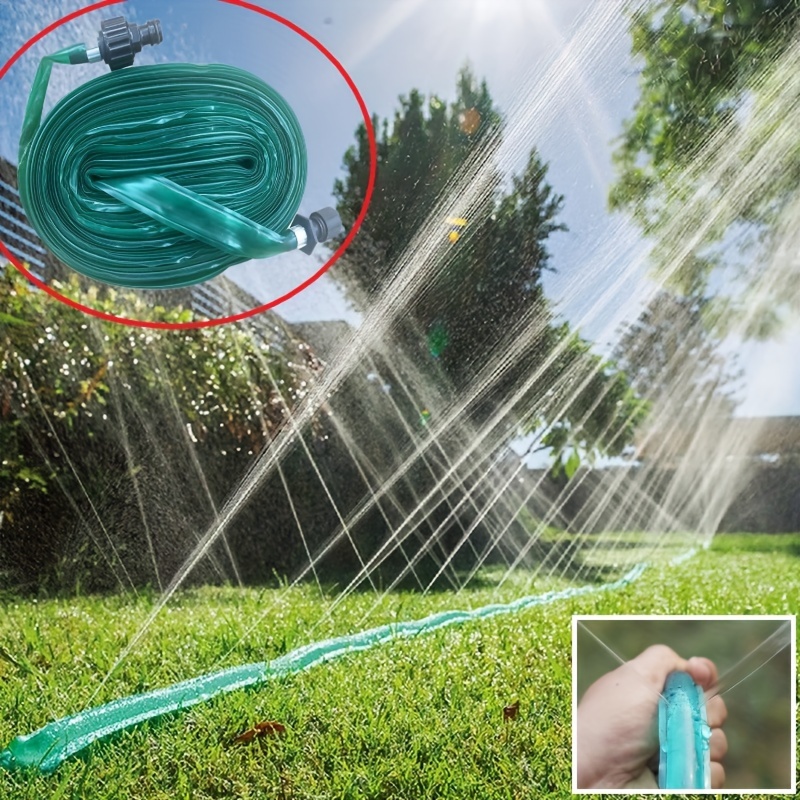 

1 Set, Garden Hose Ground Soaker Savings 70% Water Dripping Water Hose, Sprinkler Pipe Perfect For Outdoor Garden Flowers Beds