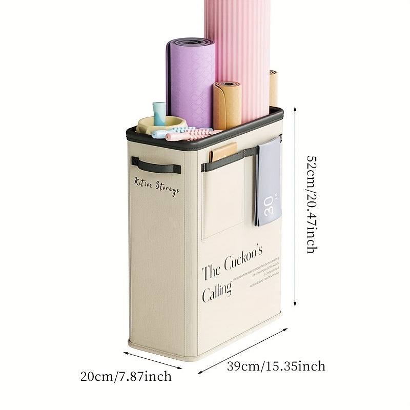 TEMU Multipurpose Sports Equipment Storage Trunk - Foldable Rectangle Organizer For Yoga Mats, Fitness Gear, Gym Accessories & Exercise Equipment,