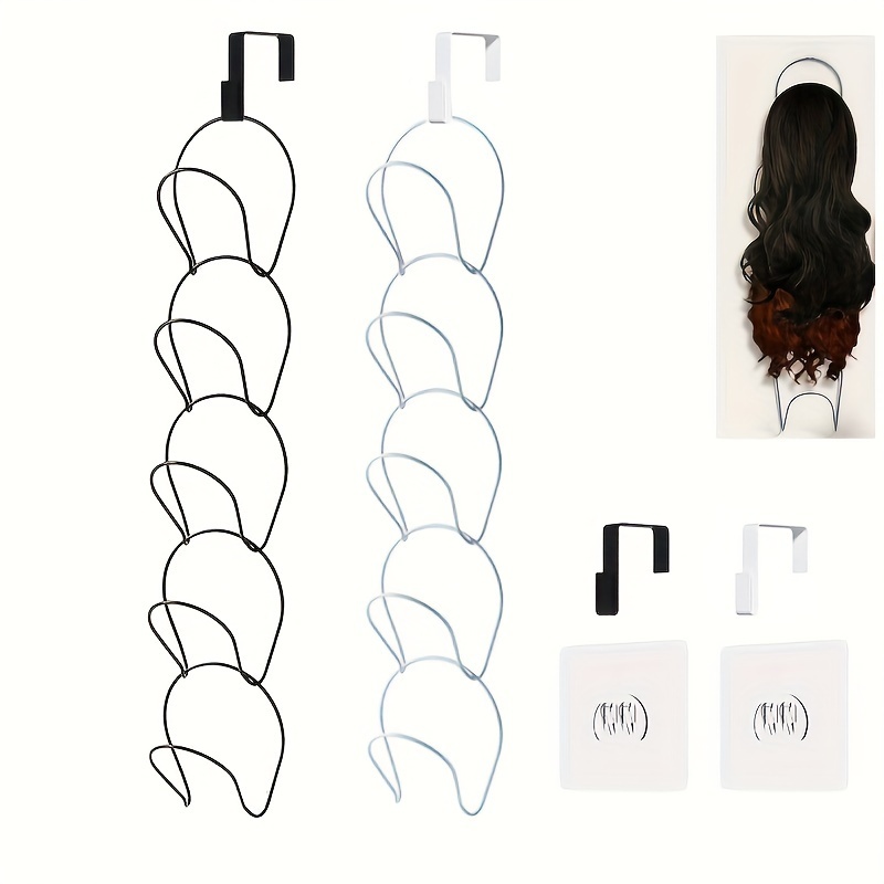 

Detachable Layered Hair Wig Stand Holder - Adjustable Metal Wig Display Rack For Home And Salon Use