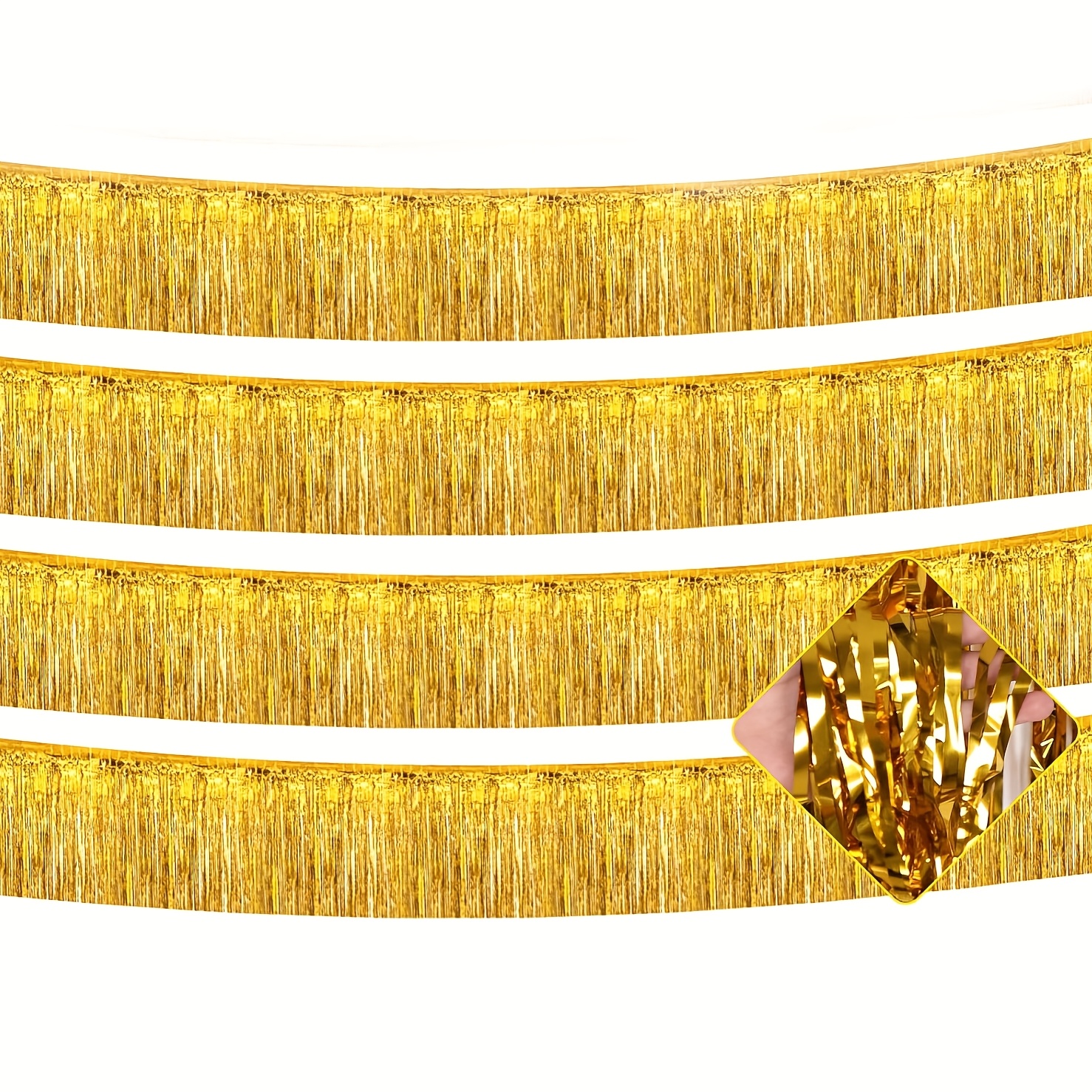1/3/4/6 stück 10-fuß banner mit goldenem folienbesatz,   für hochzeit und verlobung, partys, geburtstage, abschlusssaison, festivaldekoration, verschiedene farben, hintergrunddekoration für verschiedene anlässe, hängedekoration