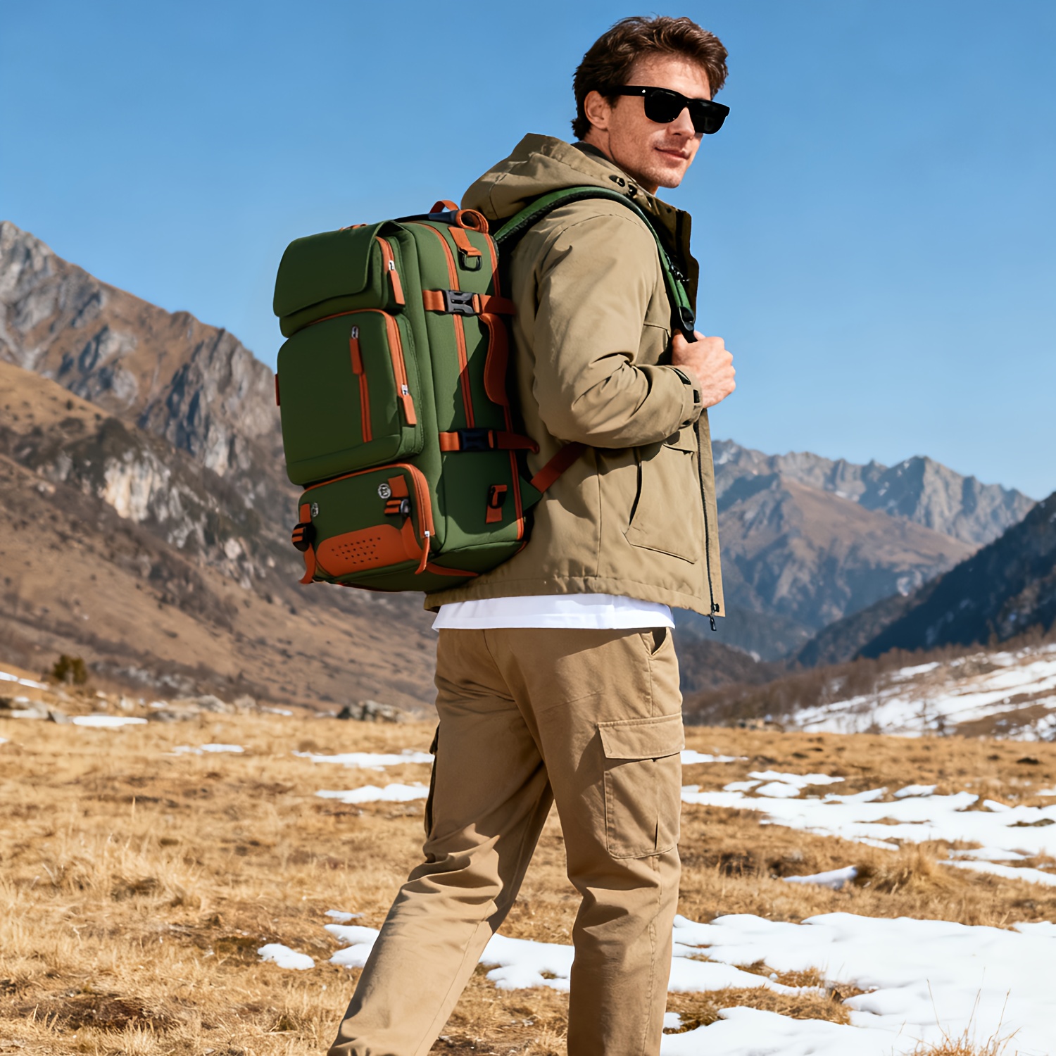 A Versatile Large-Capacity Backpack for Students, Suitable for Short Trips, Laptops, And Various Uses, Including Dual Shoulder Straps And a Convenient Carry Option