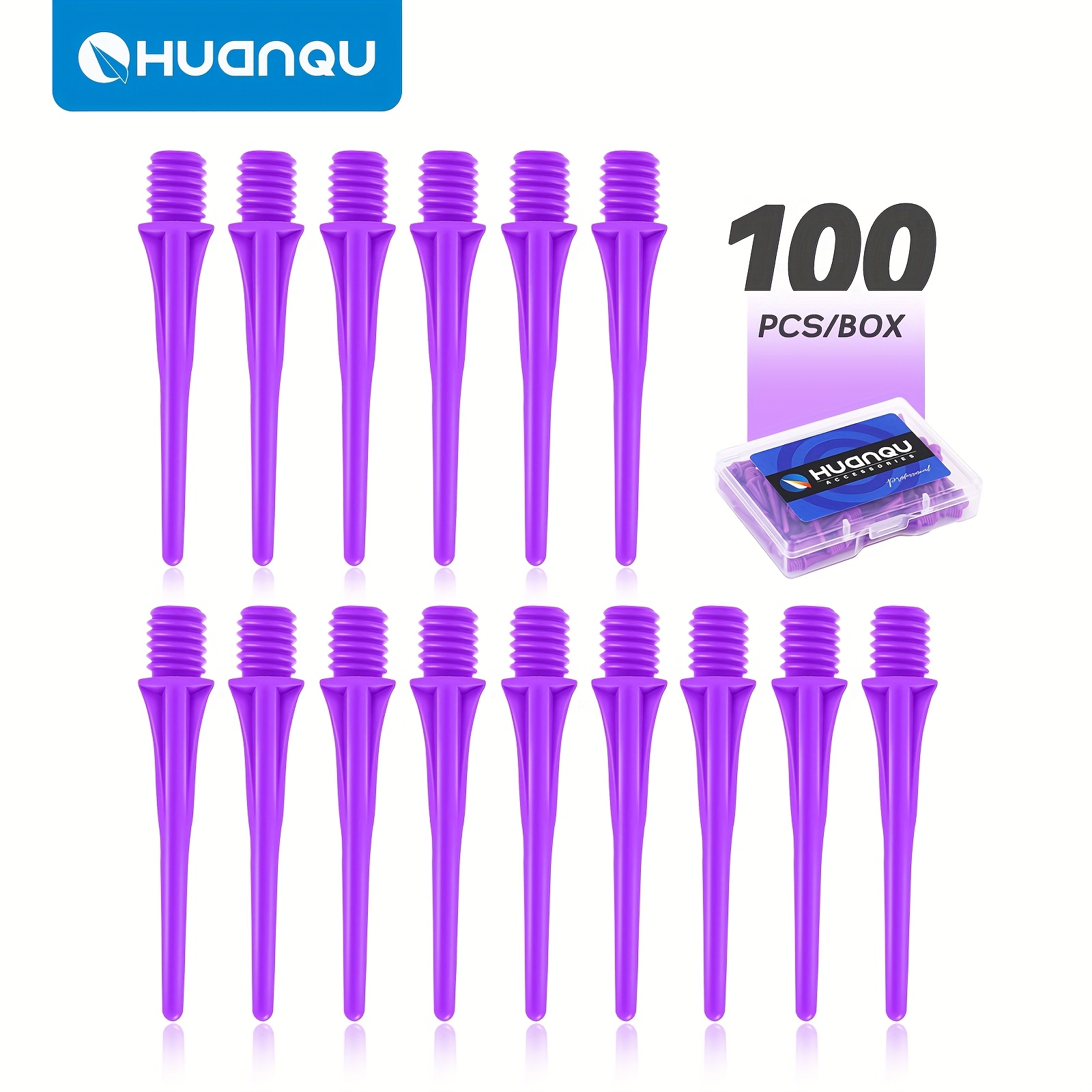 Replacement 2BA Dart Tips Secure Fit 100pcs for Soft Tip Darts Game Accessories