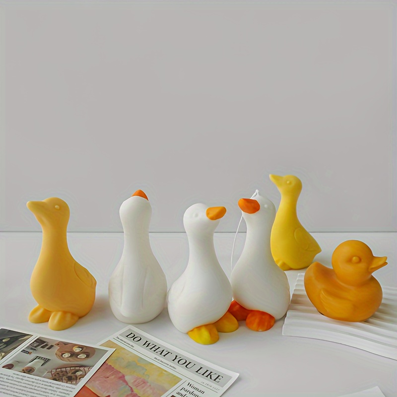 

Goose Silicone Mold For Aromatherapy Candles And Resin Crafts - Diy Duck-shaped Casting Tool