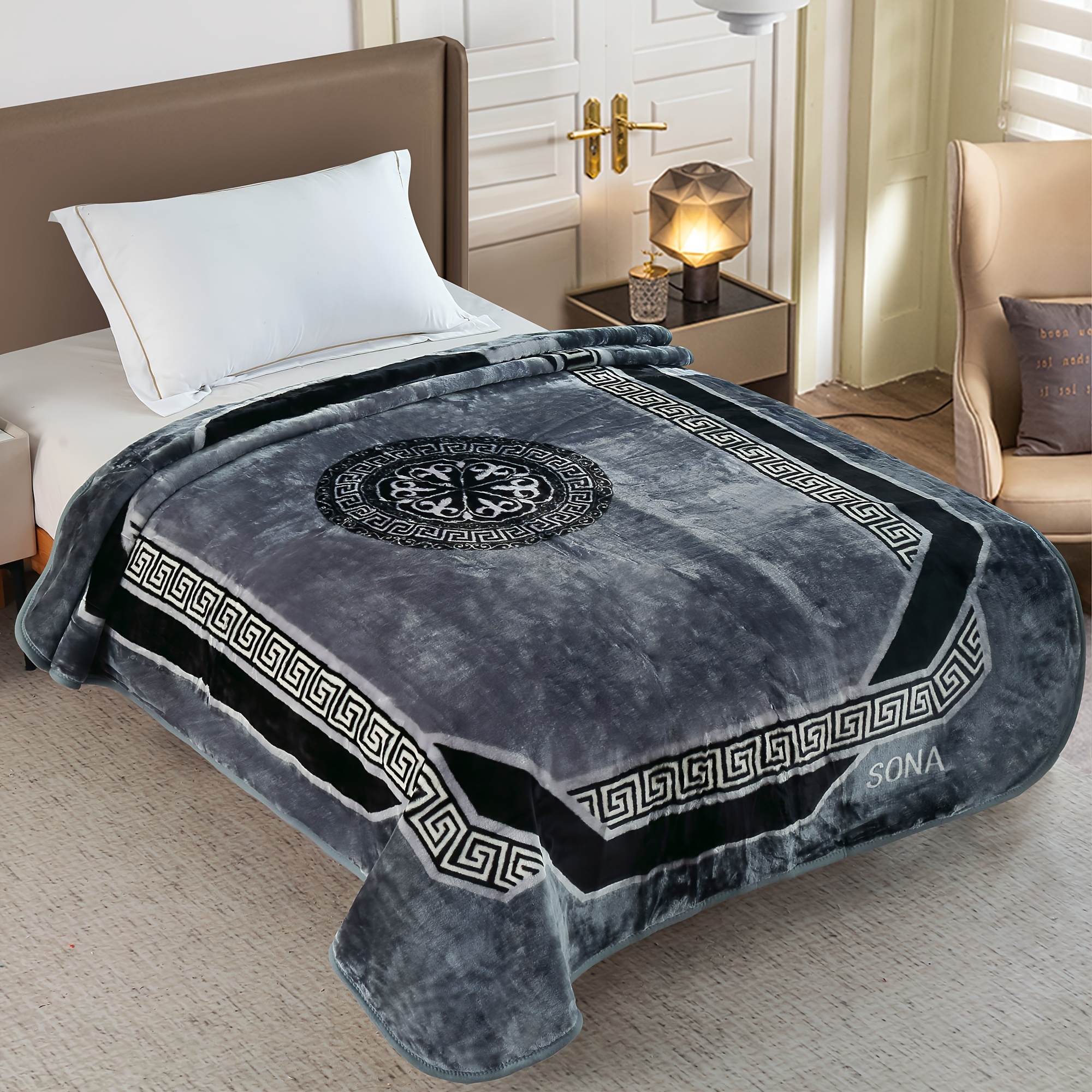 

en , chaude et toutes les - Lavable en géométrique - Taille Size